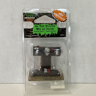 Lemax Spooky Town Halloween #92611  In The Stocks Brand New Retired 2009