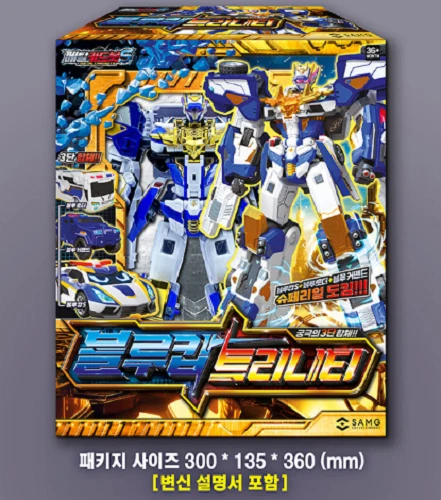 NEW Metal Cardbot S BLUE COP TRINITY Transformer Robot/korea - Image 3 of 4