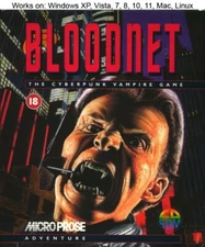 BloodNet: The Cyberpunk Vampire Game PC Mac 1993 MicroProse Windows 10 11