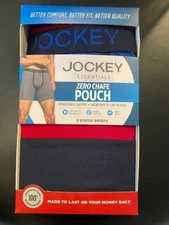 Jockey Men's 3 Pack Zero Chafe Pouch Boxer Briefs - SELECT SIZE -BUY MORE & SAVE