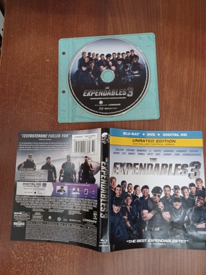 The Expendables 3 (Unrated & Theatrical) (Blu-ray & CoverArt ONLY) disc Like NEW