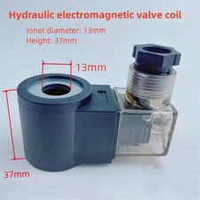 Hydraulic Solenoid Valve Coil Inner Diameter 13mm Height 37mm AC220V 110V DC24V
