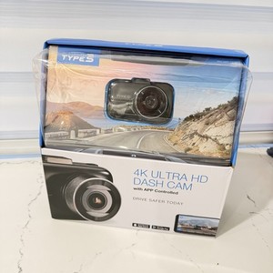 Type S BT533004 Ultra HD 4K Dash Cam APP Contrôle GPS Enregistrement de la conduite - neuf