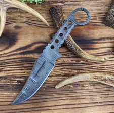 10" HandForged Survival Bowie Knife Blank Blade Hunting Knife Making Supply Tool