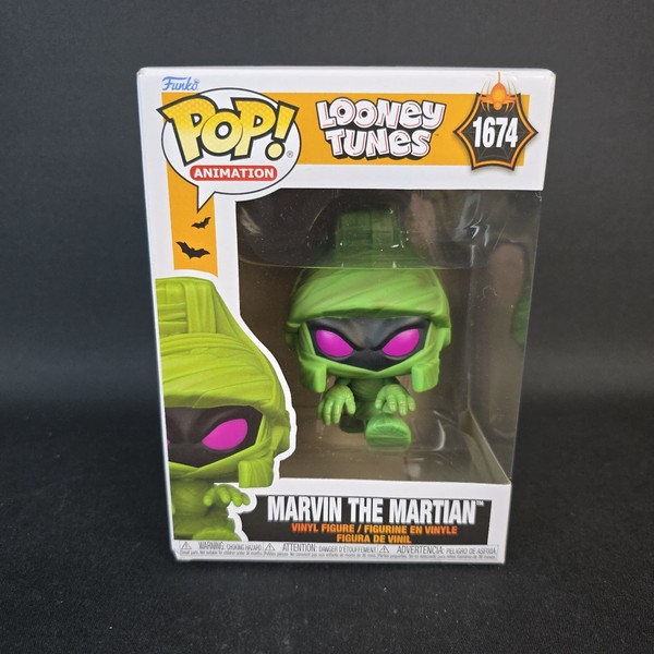 Funko Pop! Looney Tunes 1674 Marvin The Martian Tv Vinylfigur SammlerstüCk Rar-image