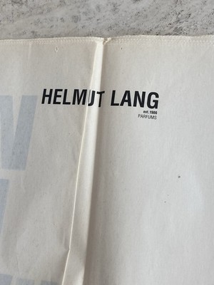 Helmut Lang Jenny Holzer 2000 Art Newspaper Poster Fragrance
