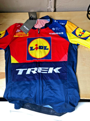 #ad #ad Santini Lidl Trek RSL Team Jersey M Dark Blue Yellow PRO $150.00