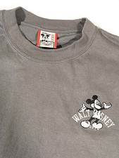 Vintage Disney Designs T-Shirt Mickey Embroidered Logo L/XL made In USA