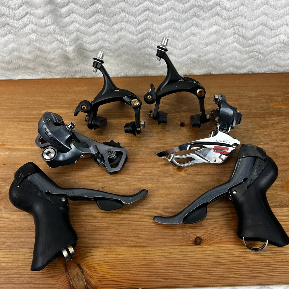 Shimano Claris Groupset FD-2403 3x8 Front Rear Derailleurs STI Shifters Calipers - Image 2 of 4