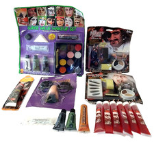 Halloween Lot 15 Vintage Makeup Blood Dracula Witch Hibrow Disguise Dress Up