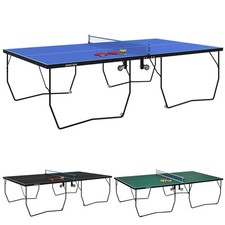 SPORTNOW Tischtennistisch Klappbar Tischtennisplatte mit Rollen Tischtennisspiel