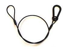 30" Black Safety Cables 50 pack 50 pack