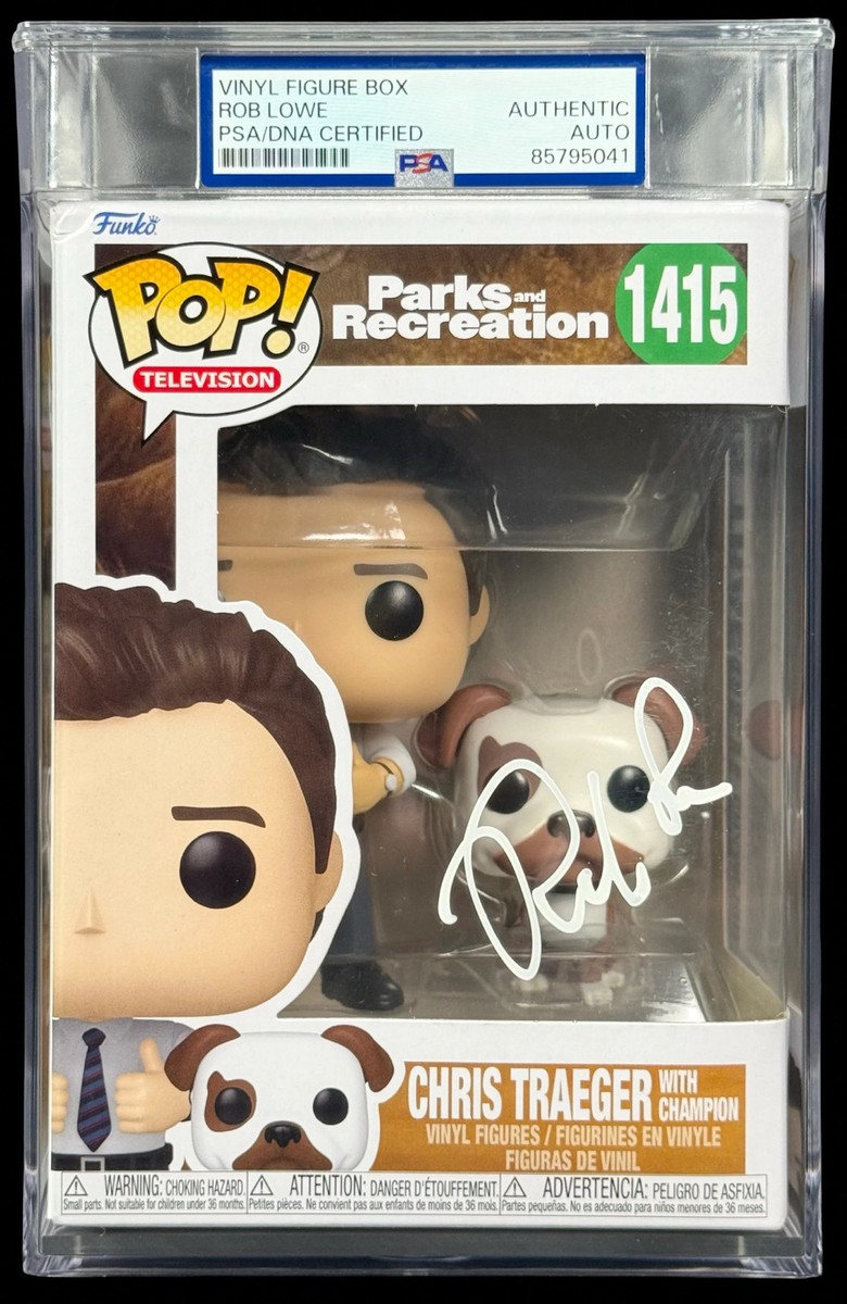 Rob Lowe Signed Autographed Funko Pop #1415 Chris Traeger PSA/DNA