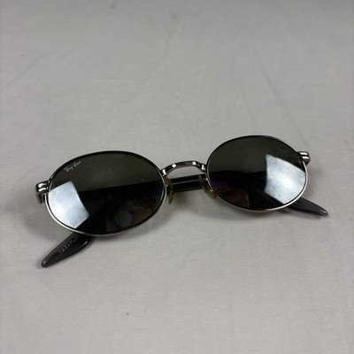 B&L RAY-BAN W2319 Shiny Gunmetal Sidestreet Oval Frame Sunglasses With B&L Lens