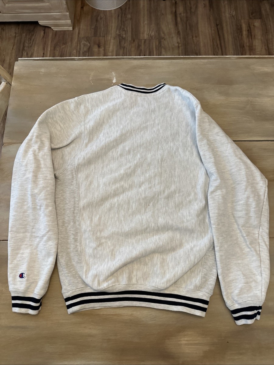 Vintage 90s Villanova University Light Gray Champion Reverse Weave