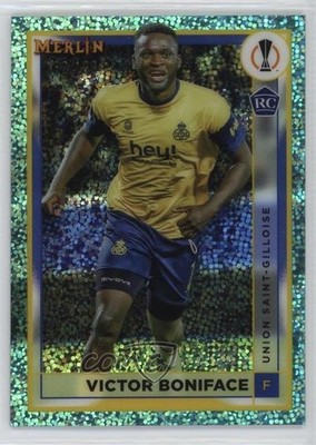 2022 Topps Merlin UEFA Club Competitions 80/199 Victor Boniface Rookie RC 10n9
