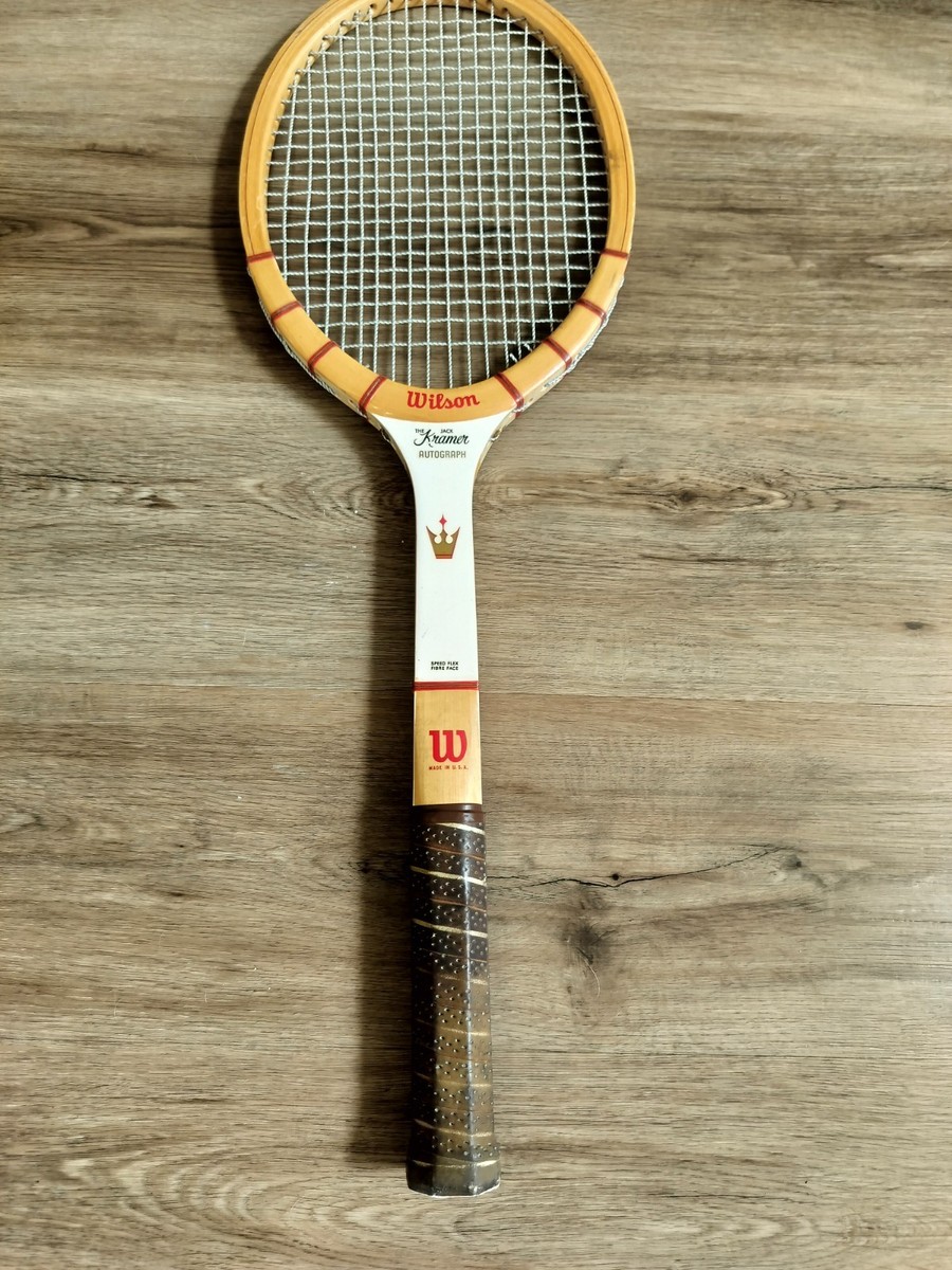 Raquette de tennis en bois autographe Wilson Jack Kramer