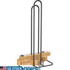 Hanger Stacker Storage Solution Wood Velvet Wire Hangers Organize Wardrobe New