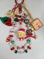 New Authentic Pop Mart Christmas Party Molly Bean Phone bag Charm