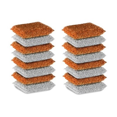 CLEVER CLEAN Wunderschwämme 16er Set Ohne Chemie Kratzfrei Kupfer & Silber L04