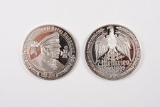 O64H16- Silber 999 2x Gedenk Medaille BRD Drittes Reich