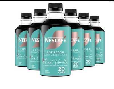 NESCAFE Espresso Concentrate Vanilla Coffee 300ml Bottle 6pk