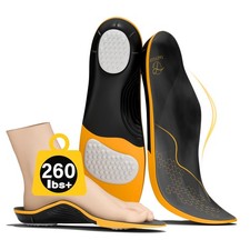 Plantar Fasciitis Insoles for Women Men-260lbs Orthotic Arch Support Shoe In...