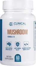 Clinical Effects MUSHROOM Formula 10 - 60 Capsules - EXP: 08/2028