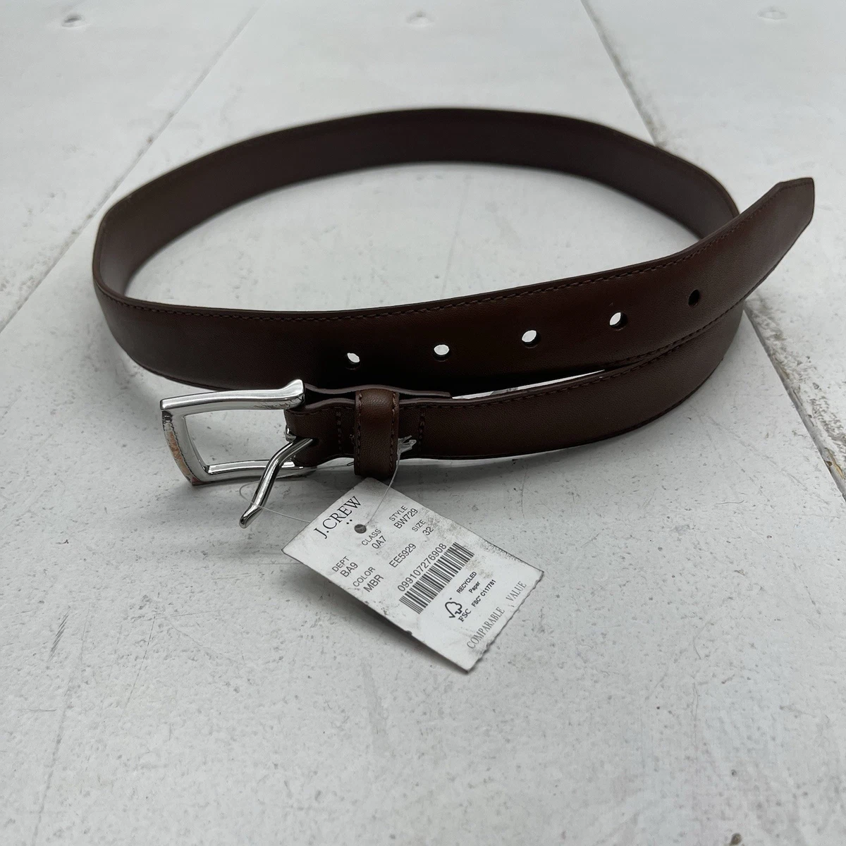 j crew brown leather belt products for sale | eBay