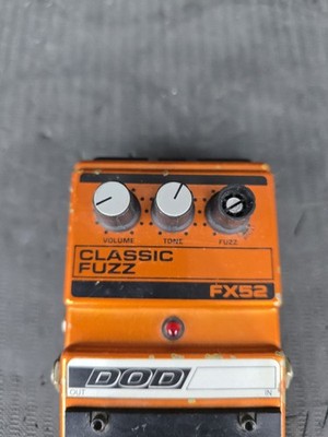 Vintage DOD FX52 Classic Fuzz Guitar Effect Pedal USA