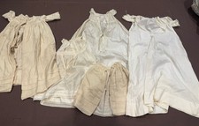 Lot of 5 Antique Victorian Young Girl Cotton Dress Gowns Primitive Cottage Chic