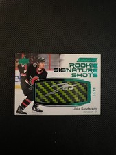 Jake Sanderson 2023-24 Engrained Rookie Signature Shots Green Stick /50 #RSS-SA