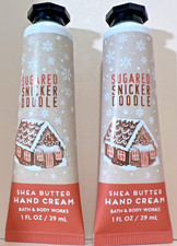 2x Bath  Body Works SUGARED SNICKER DOODLE SHEA BUTTER HAND CREAM LOT NEW