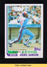 1982 Topps Blackless Andre Dawson #540 HOF READ dd2
