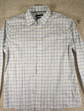 Men's Tommy Hilfiger Extra Large Plaid Slim Fit Stretch Button Up Long Sleeve...