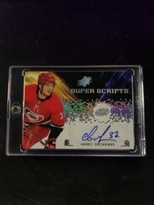 2021-22 UD SPx Super Scripts Andrei Svechnikov Auto SS-AS