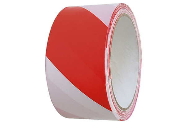 100M Flatterband Warnband Signalband Rot/Weiß 80Mm Absperrband Baustelle-image