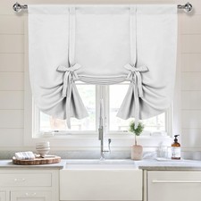 Blackout Curtains-Tie Up Shade for Window Thermal Insulated Room Darkening Ro...