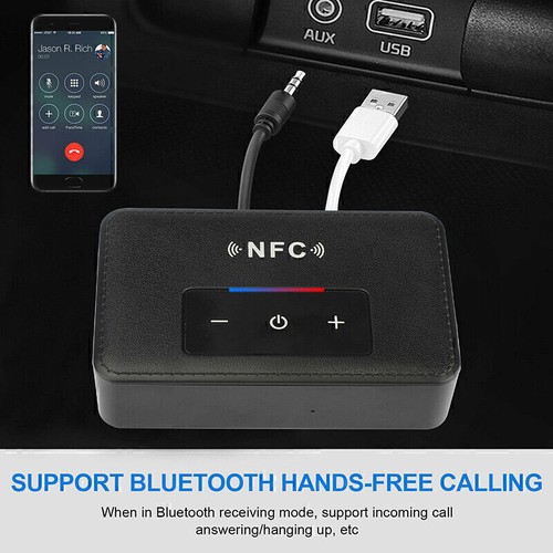Bluetooth 5.0 Audio Transmitter And Receiver Adapter With 3.5mm Auxiliary Cable - Zdjęcie 4 z 10