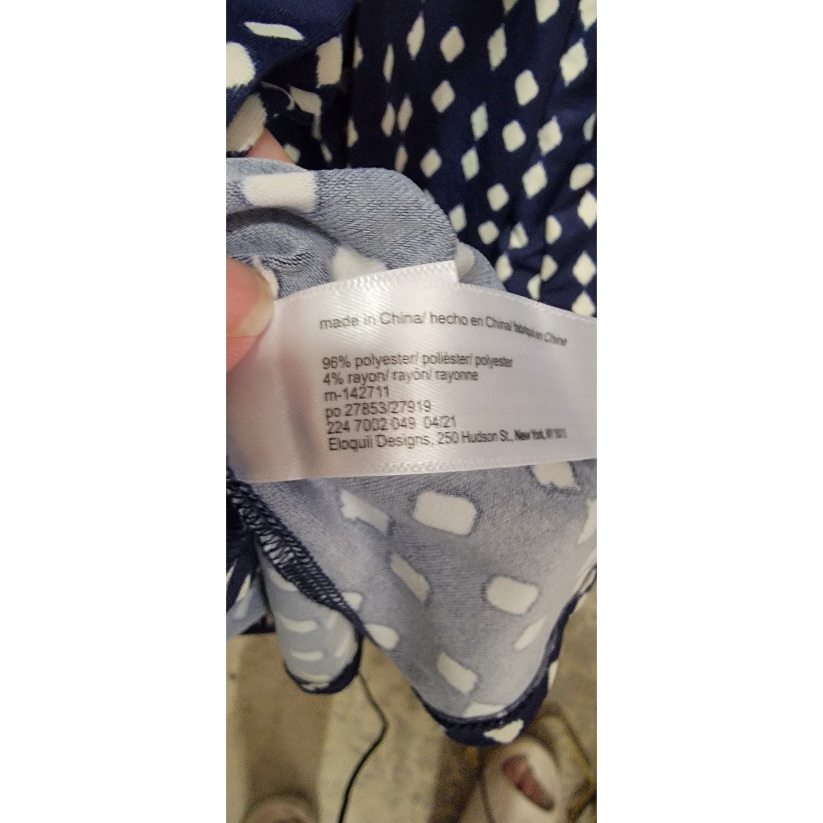 Eloquii Elements Front Button-Up Diamond Shapes M… - image 8