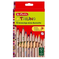 Herlitz Trilino Dreikant Buntstifte 12 Farben...