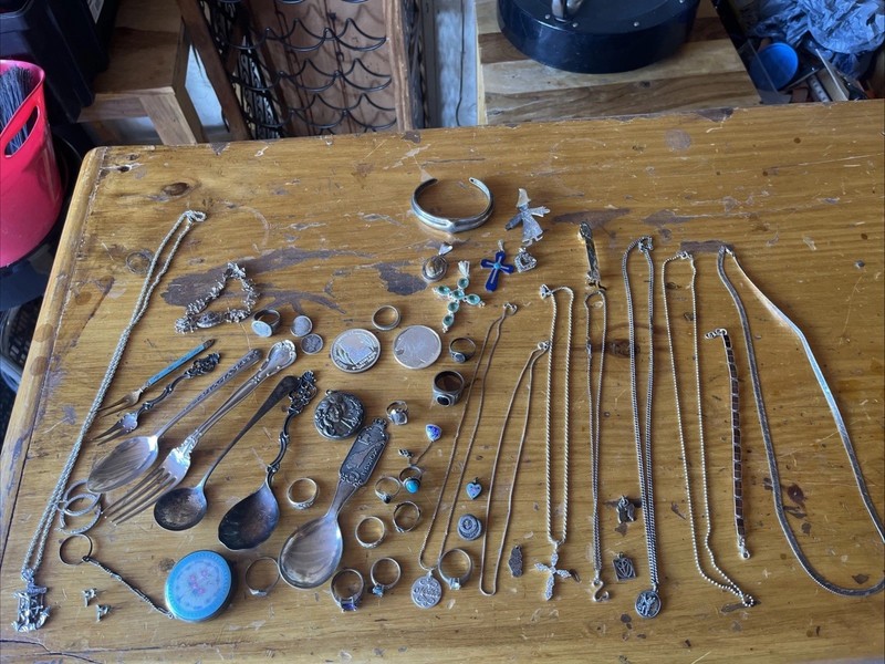 Sterling Silver Lot Jewelry & Other Sterling Items 506 Gr Total