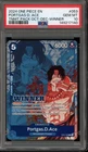 One Piece CCG Portgas.D.Ace Tournament Pk. Oct-Dec Winner OP07-053 PSA 10