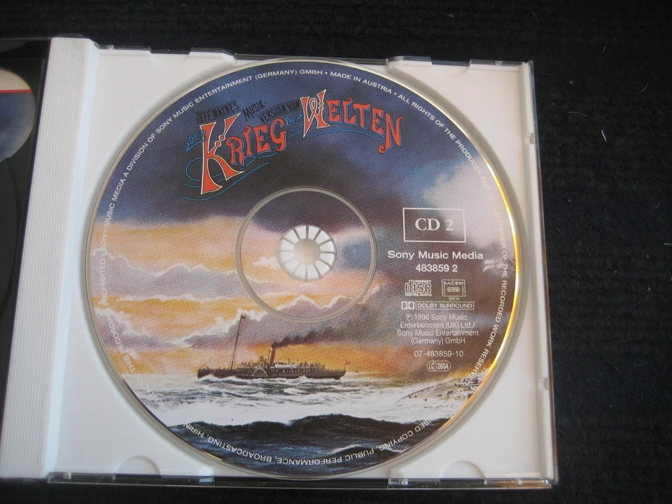 2CD JEFF WAYNE Der Krieg der Welten Deutsche Originalversion Curd Jürgens  Neuw. - Bild 4 von 4