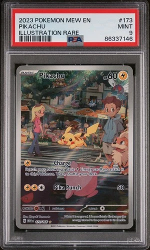 2023 Pokemon Mew EN-151 Pikachu Illustration Rare 173 PSA 9