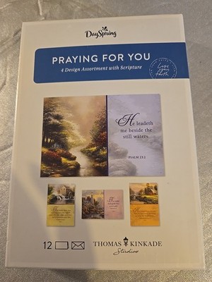 DaySpring Box of 12 Thomas Kinkade Praying For You Boxed Greeting Cards
