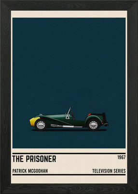 Der Gefangene TV-Serie Auto Gerahmtes Wandbild Poster Leinwanddruck Bild