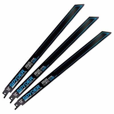 12 in 10/14 TPI Reciprocating Saw Blade Metal Wood (3-Pack) Spyder 200307