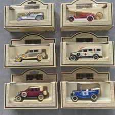 6 Lledo Oldtimer / Einsatzfahrzeuge alle in Originalkartons & Lieferkarton