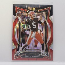 2024 Panini Select - Concourse Jameis Winston #67 Black & Red Shock Prizm